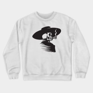 Skull Head Smoking Cigar Crewneck Sweatshirt